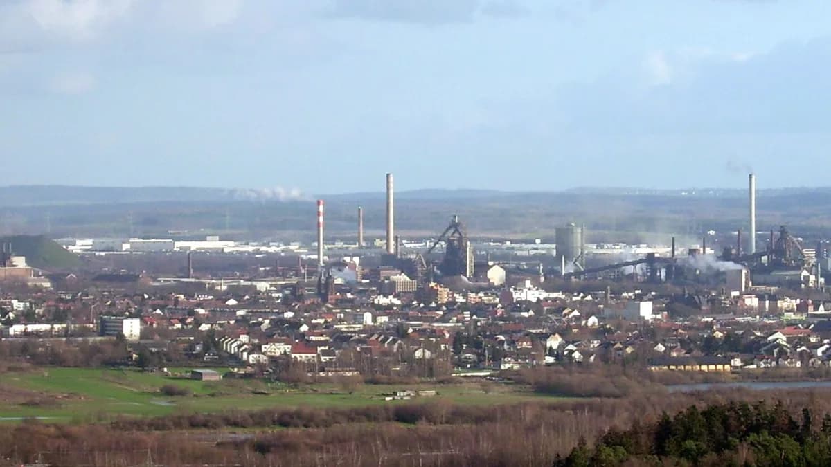 Stadtansicht von Dillingen/Saar
