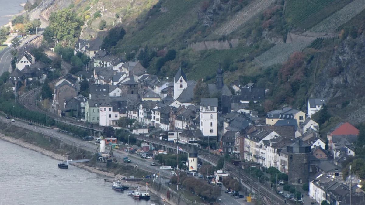 Stadtansicht von Kaub