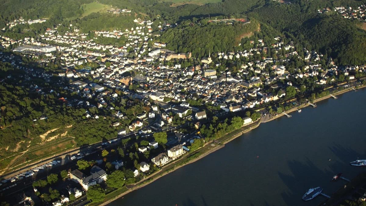 Stadtansicht von Linz am Rhein