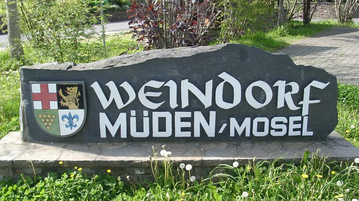 Stadtansicht von Müden (Mosel)